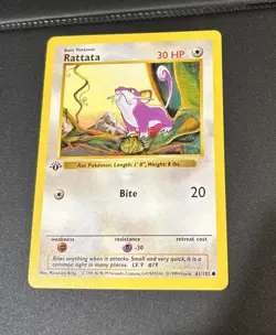 X5 WOTC Pokemon VTG TCG 1st Edition Base Set LP/NM Card Lot - Image 4