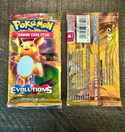 1x Pokemon 2016 XY Evolutions Booster Pack Unweighted 10 Card New Factory Sealed - Image 3