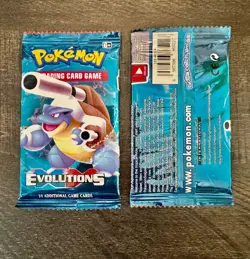 1x Pokemon 2016 XY Evolutions Booster Pack Unweighted 10 Card New Factory Sealed - Image 5