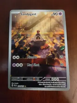 Sandygast 214/193 Paldea Evolved Illustration Rare Holo Pokemon Card NM - Image 1