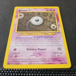 UNOWN P 58/105 - Neo Destiny - 1995-2000 - VINTAGE WotC Pokemon CARD - LP/MP - Image 2