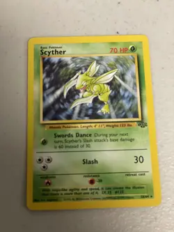 Scyther 26/64 Base Set Series Jungle RARE 1999 Basic Pokemon TCG Card Vintage NM - Image 1