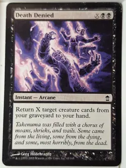 Death Denied - Saviors of Kamigawa - Magic the Gathering MTG Nice! - Image 1