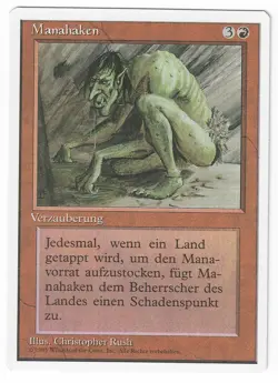 ►Magic-Style◄ MTG - Manabarbs (Sedge Troll) - German Revised FWB MISPRINT- EX+ - Image 1