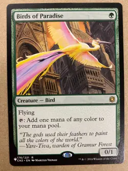 MTG 1x Birds of Paradise 176 The List - Conspiracy: Take the Crown Magic x1 NM - Image 1