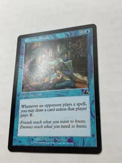 Rhystic Study Prophecy Regular Magic The Gathering MTG Slight Bent Read - Image 2