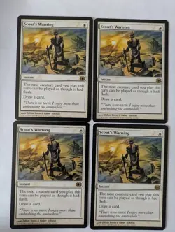 4 Scout's Warning Future Sight MTG NM Free shipping with tracking - Image 1