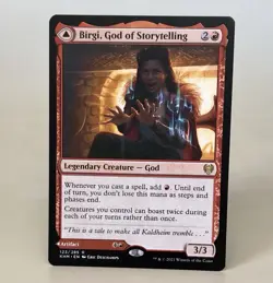 MTG Birgi, God of Storytelling / Harnfel, Horn of Bounty KHM NM - Image 1