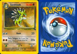 SANDSLASH 41/62 UNCOMMON FOSSIL POKEMON UNLIMITED HP - Image 3