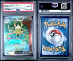 2023 POKEMON SVI EN-SCARLET & VIOLET #243 SPIDOPS EX SIR PSA 10 🌳 - Image 5