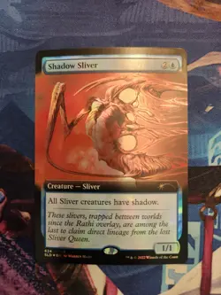 MTG Secret Lair Drop - Shadow Sliver Extended Art Foil NM - Image 1