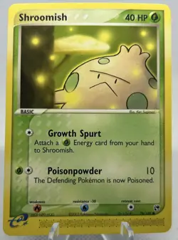 Shroomish 78/100 EX Sandstorm e-Reader Pokemon NM - Image 1