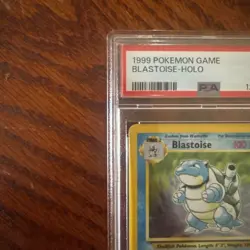 1999 POKEMON BASE SET #2 UNLIMITED BLASTOISE-HOLO PSA 7 - Image 2