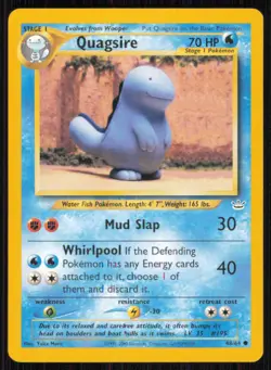 Quagsire 48/64 Common Neo Revelation Pokemon Unlimited Lightly Played - Image 1