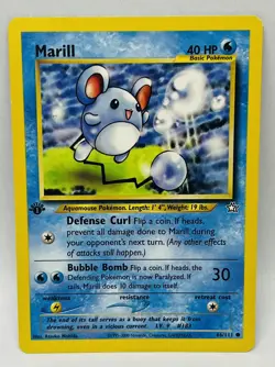 2000 Pokemon Neo Genesis 1st Edition #66 Marill - Image 1