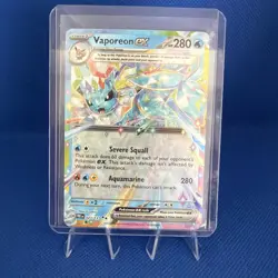 Pokemon Vaporeon EX 23/131 Prismatic Evolutions Ultra Rare Holo - Image 1