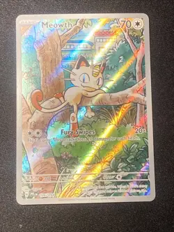 Pokemon TCG Meowth 106/094 Me02: Phantasmal Flames Illustration Rare Holo - Image 3