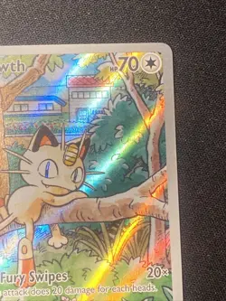 Pokemon TCG Meowth 106/094 Me02: Phantasmal Flames Illustration Rare Holo - Image 5