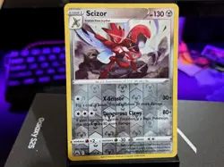 SCIZOR RARE REVERSE HOLO 086/159 CROWN ZENITH POKEMON NM - Image 1