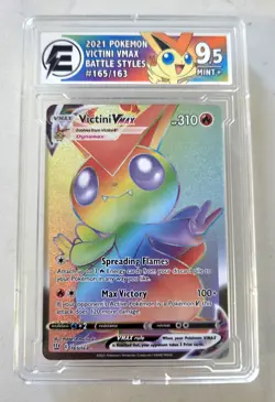 Victini VMAX 165/163 Battle Styles Graded Mint 9.5 Electric Slab Pokemon Tcg - Image 1