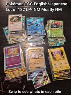 Pokemon TCG English/Japanese Lot Of 122 LP-NM Mostly NM - Image 1