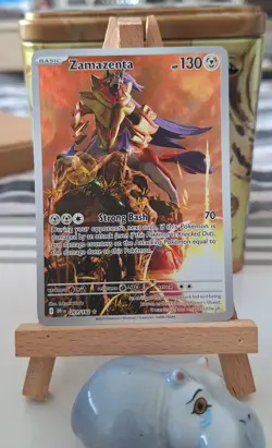 TCG Pokemon ZAMAZENTA Destined Rivals 201/182 - (Illustration Rare) NM - Image 1