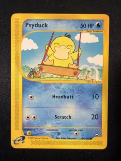 Pokemon Psyduck 104/147 Aquapolis Common E-Reader Vintage WOTC - Image 1