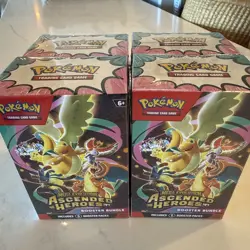 FOUR Pokemon Ascended Heroes Booster Bundle TCG Factory Sealed, in hand. - Image 1