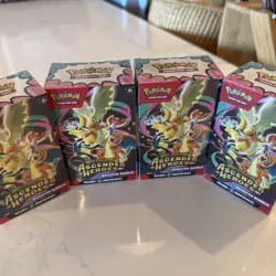 FOUR Pokemon Ascended Heroes Booster Bundle TCG Factory Sealed, in hand. - Image 4