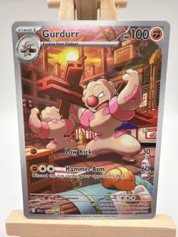 Gurdurr - 126/086 - Pokemon Black Bolt Illustration Rare NM - Image 1