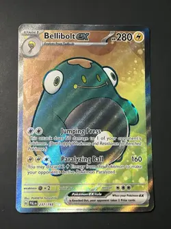 Pokemon TCG Bellibolt ex 237/193 Full Art Ultra Rare Paldea Evolved NM/M - Image 1