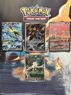 zapdos ex 202/165 151 Illustration Pokemon Set - Image 1
