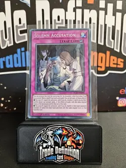 Yugioh - Solemn Accusation - Secret Rare - BLZD-EN079 - 1st Edition - Image 1