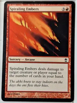 Spiraling Embers - Saviors of Kamigawa - Magic the Gathering MTG Nice! - Image 1