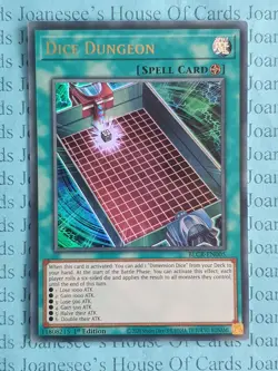 Dice Dungeon BLCR-EN005 Ultra Rare Yu-Gi-Oh Card 1st Edition New - Image 1