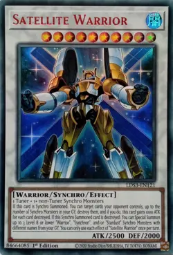 LDS3-EN121 SATELLITE WARRIOR RED ULTRA RARE 1ST EDITION YuGiOh CARD - Image 1