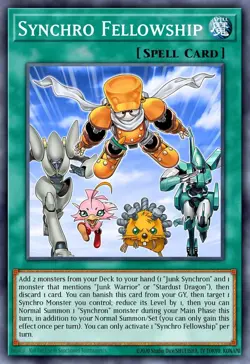 L5DD-ENY05 Synchro Fellowship Ultra Rare 1st Edition YuGiOh - Image 1