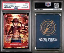2024 ONE PIECE PROMOS TREASURE BOOSTERS SET #006 MONKEY D. LUFFY PSA 10 - Image 3