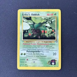 Pokemon Card Gym Heroes Erika's Oddish 47/132 WOTC - Image 1