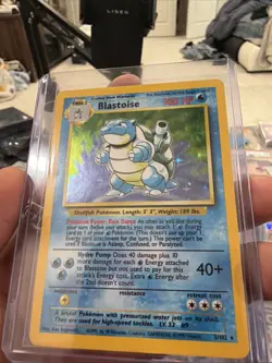 Pokemon Blastoise 2/102 Base Set Holo, LP+, EXCELLENT CONDITION, Vintage Card - Image 1