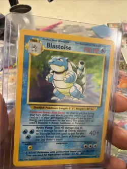 Pokemon Blastoise 2/102 Base Set Holo, LP+, EXCELLENT CONDITION, Vintage Card - Image 2