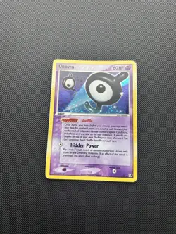 Pokemon Card EX Unseen Forces Holo Unown J J/28 - Image 2