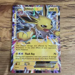 Pokemon TCG Jolteon-EX Generations Holo Rare Card 28/83 Near Mint Condition - Image 1