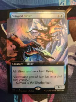 MTG Secret Lair Drop - Winged Sliver Extended Art Foil NM - Image 1