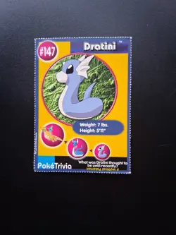 Dratini #147 Burger King Perforated Promo Vintage Pokemon Card - Image 1