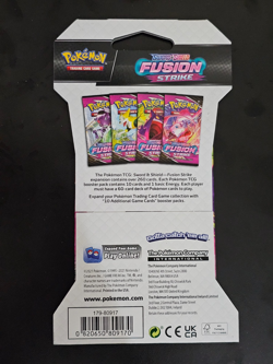 Pokemon TCG: Sword and Shield Fusion Strike Sleeved Booster Pack (10 Cards) x6 ✅ - Image 2