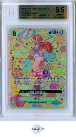 NAMI SP 2024 ONE PIECE CARD GAME EMPERORS IN THE NEW WORLD JAP OP08106 BGS 9.5 - Image 1