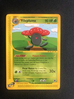 Vileplume Non holo Pokemon card 69/165 expedition - LP - Image 1