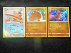 Dragonite Reverse Crosshatch 56/147 & Holo 119/181 96/149 Pokemon 3x Card Lot LP - Image 3