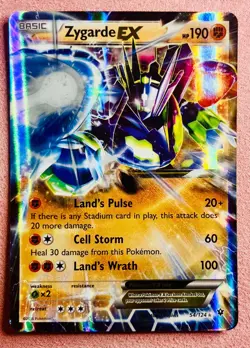 Zygarde EX 54/124 | XY Fates Collide | 2016 Pokemon TCG Card | LP/NM - Image 1